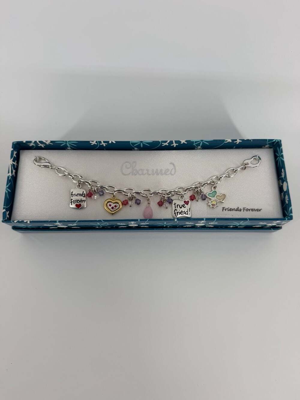 Charmed Friends Forever Charm Bracelet 7.5” Y2K Playground Prep Boxed